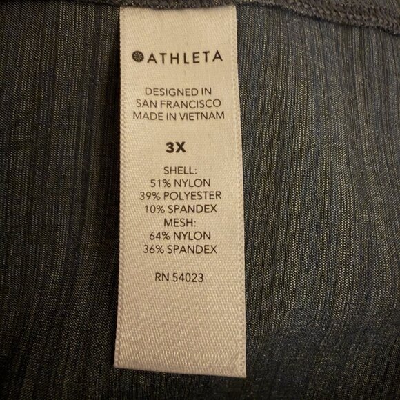 Athleta Racer Running Free Windbreaker Jacket  3X Gray Blue Athleisure Gym - Picture 7 of 8